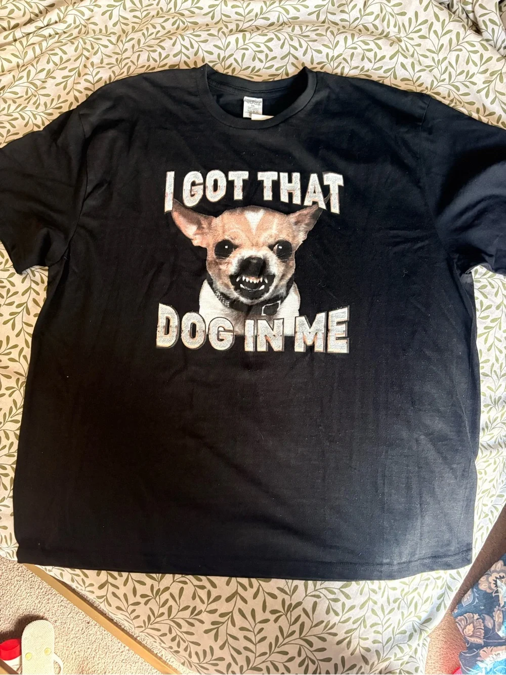 Black 'I Got That Dog In Me' Crew Neck T-Shirt